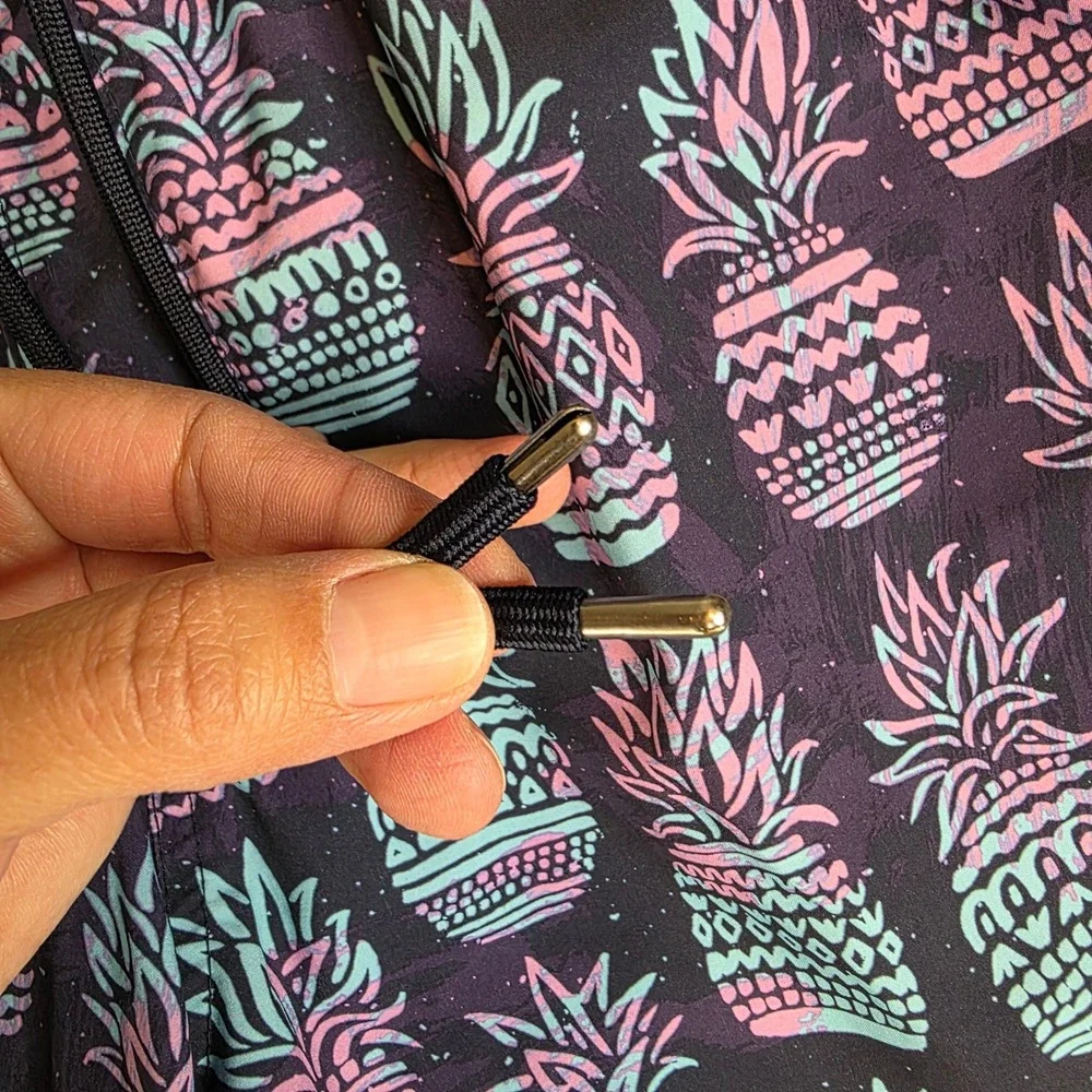 Goodfellow & Co Swim Trunks Mens Medium Purple Pineapple Print 7